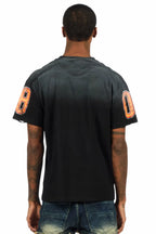 Fields Black/Orange Oversized Graphic T-Shirt