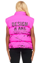 Lamanda Hot Pink Puffer Vest