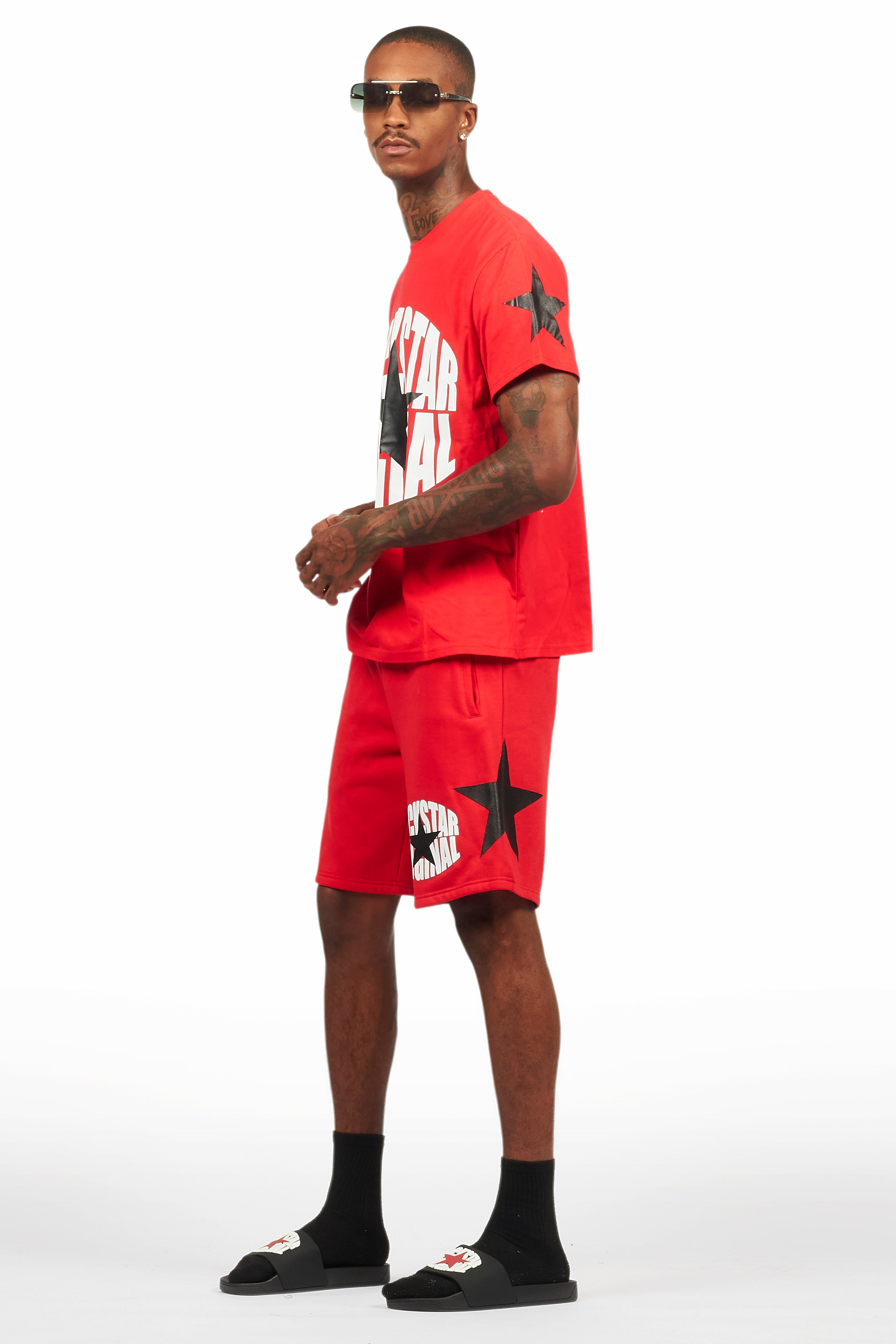 States Red/White Short Set