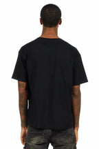 Airhart Black Graphic Rhinestone T-Shirt