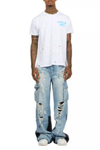 Lake White/Blue T-Shirt/Baggy Fit Jean Set