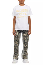 Boys Oak Grey Tree Camo Flare Cargo Jean