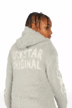 Boys Toshio Grey Stacked Flare Knitted Mohair Track Set