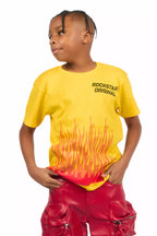 Boys Roeland Yellow/Red Graphic T-Shirt