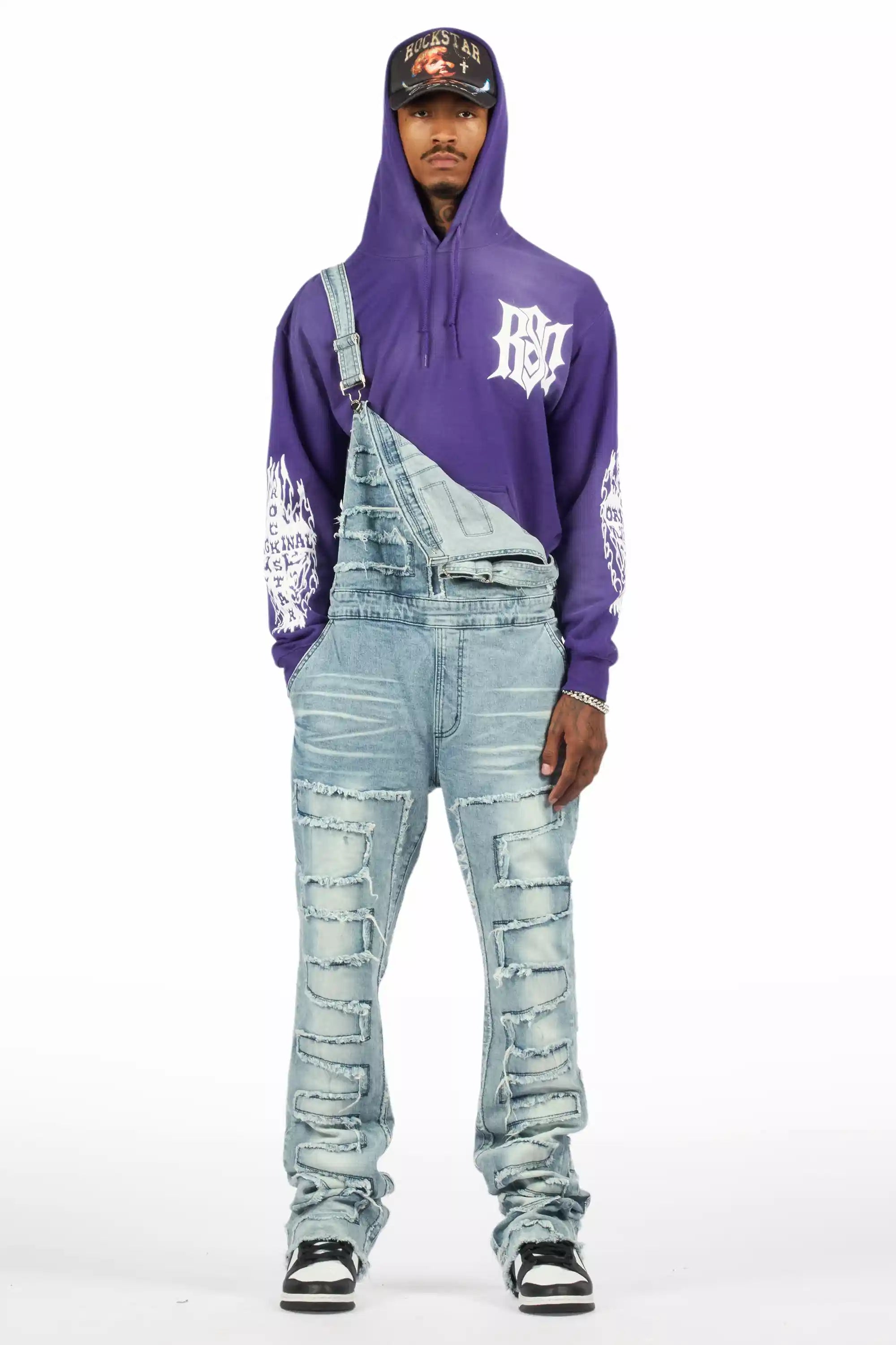Lyrex Purple/White Graphic Hoodie