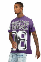Alim Purple Oversized Graphic T-Shirt