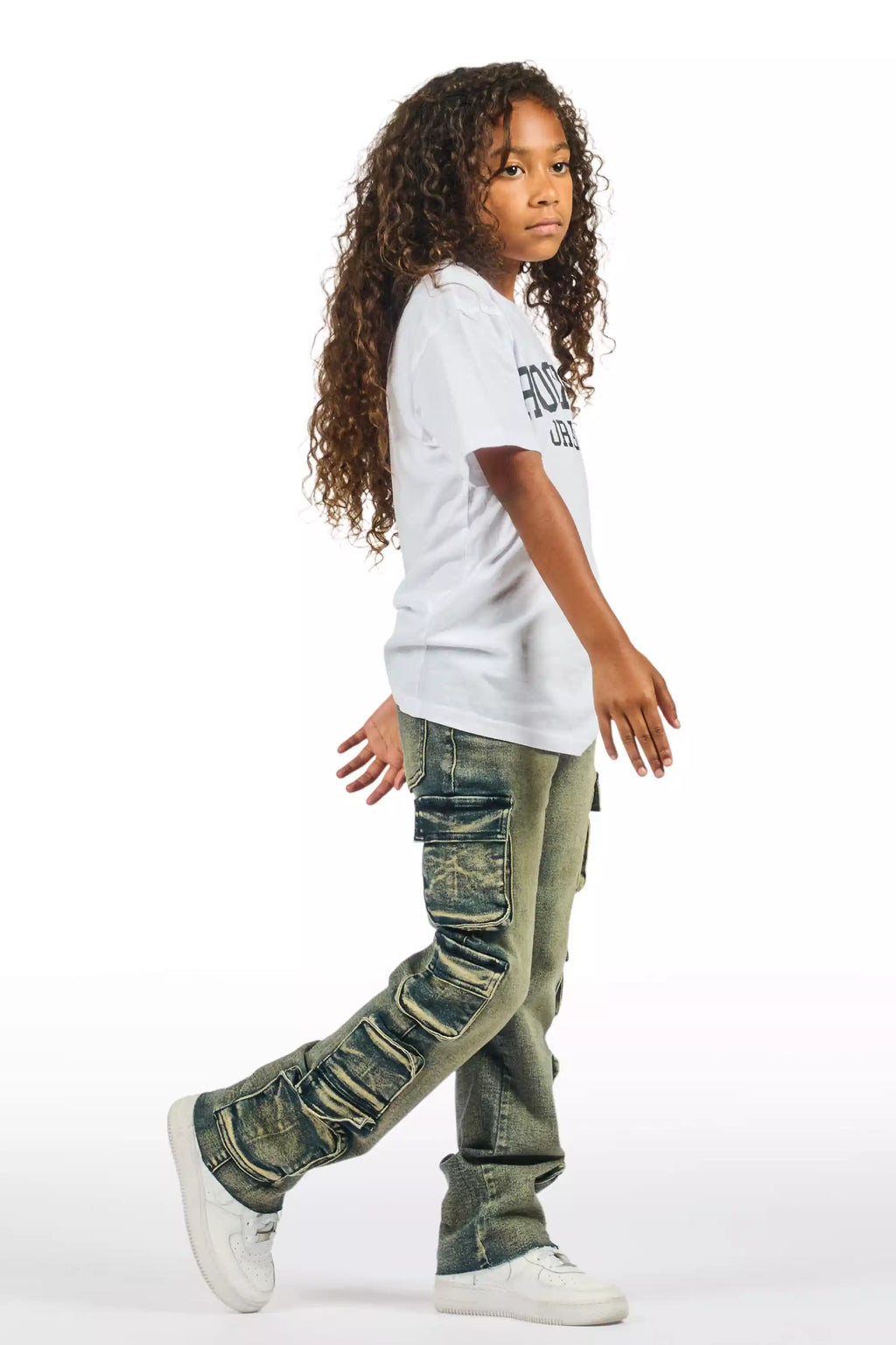 Girls Phoebe Tint Stacked Jean