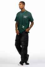 Yuri Dark Grey Stacked Cargo Flare Jean