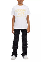 Boys Folant Dark Grey Stacked Flare Jean