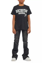 Boys Dag Black Wash Stacked Flare Jean