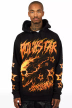 Nelz Black Graphic Hoodie