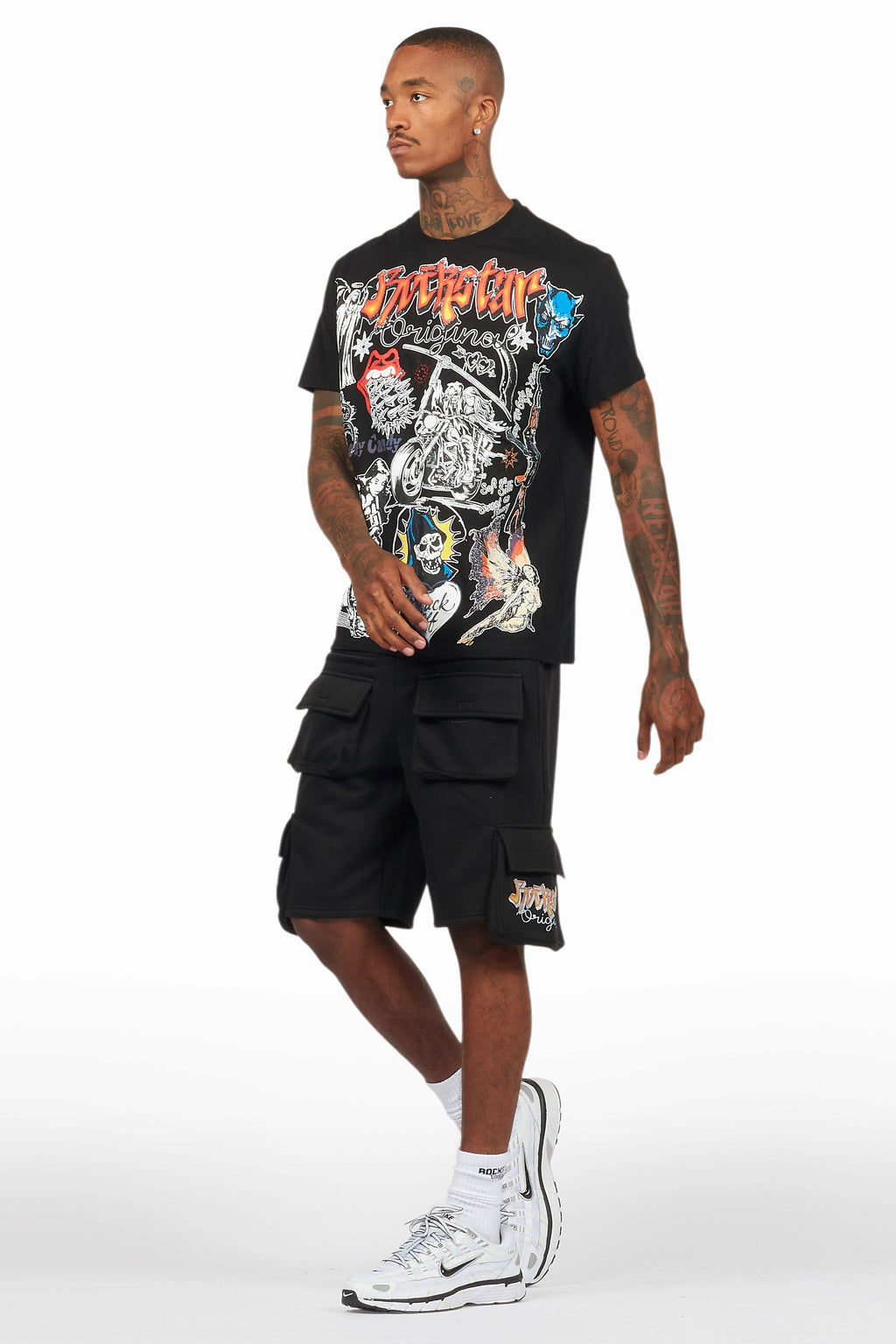 Shoota Black/Red Short Set