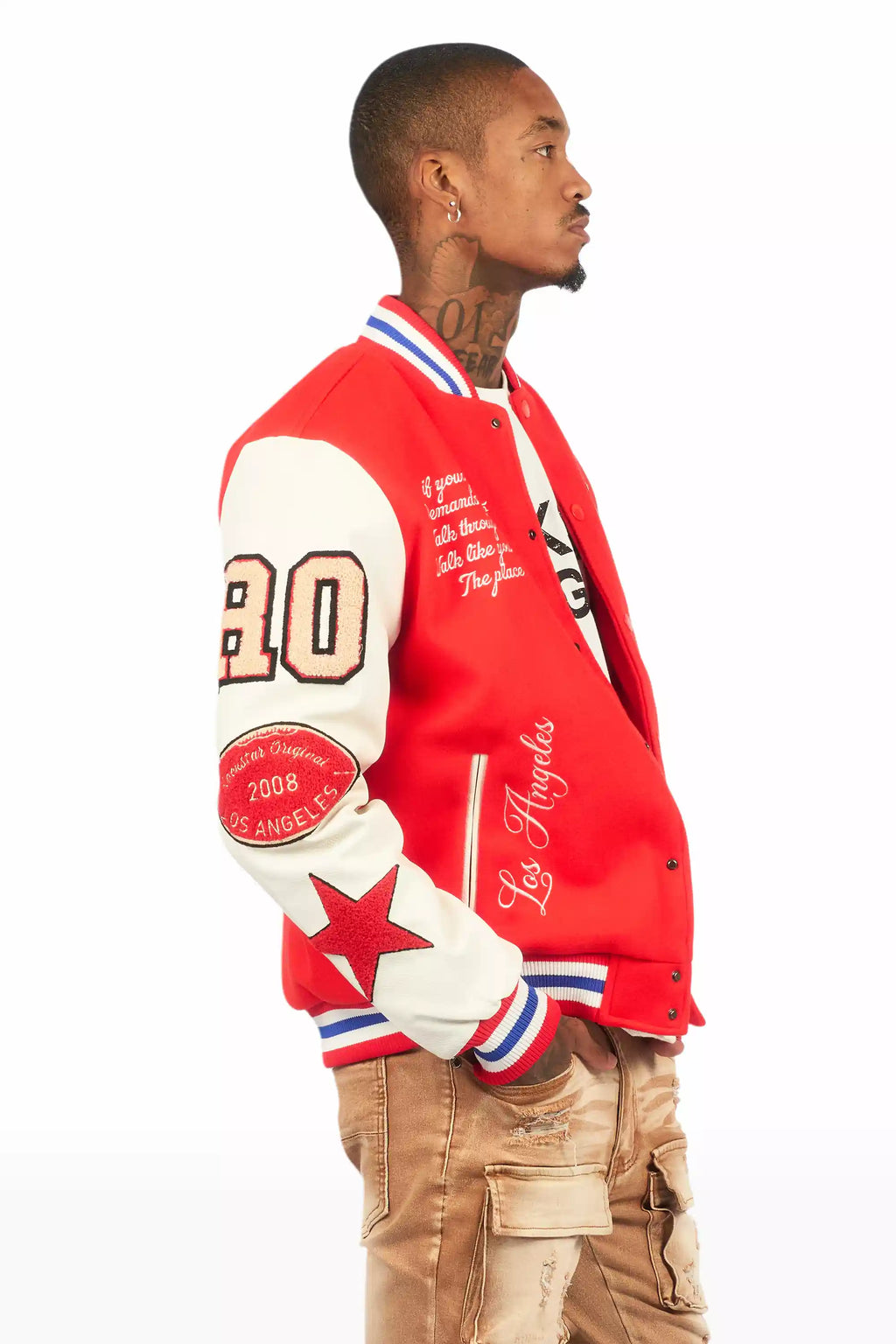 Balser Orange Varsity Jacket