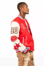 Balser Orange Varsity Jacket