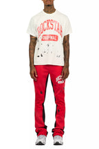 Rainer Red T-Shirt/Stacked Flare Track Set