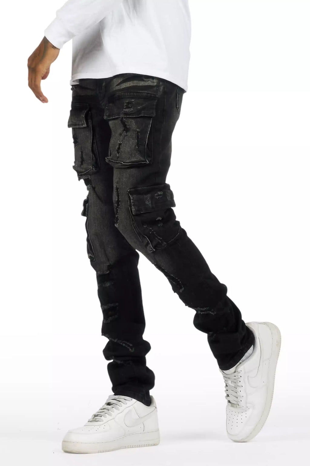 Kap Dark Grey Cargo Jean