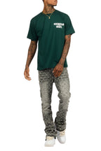 Lake 3.0 Dark Green/White Oversized Graphic T-Shirt