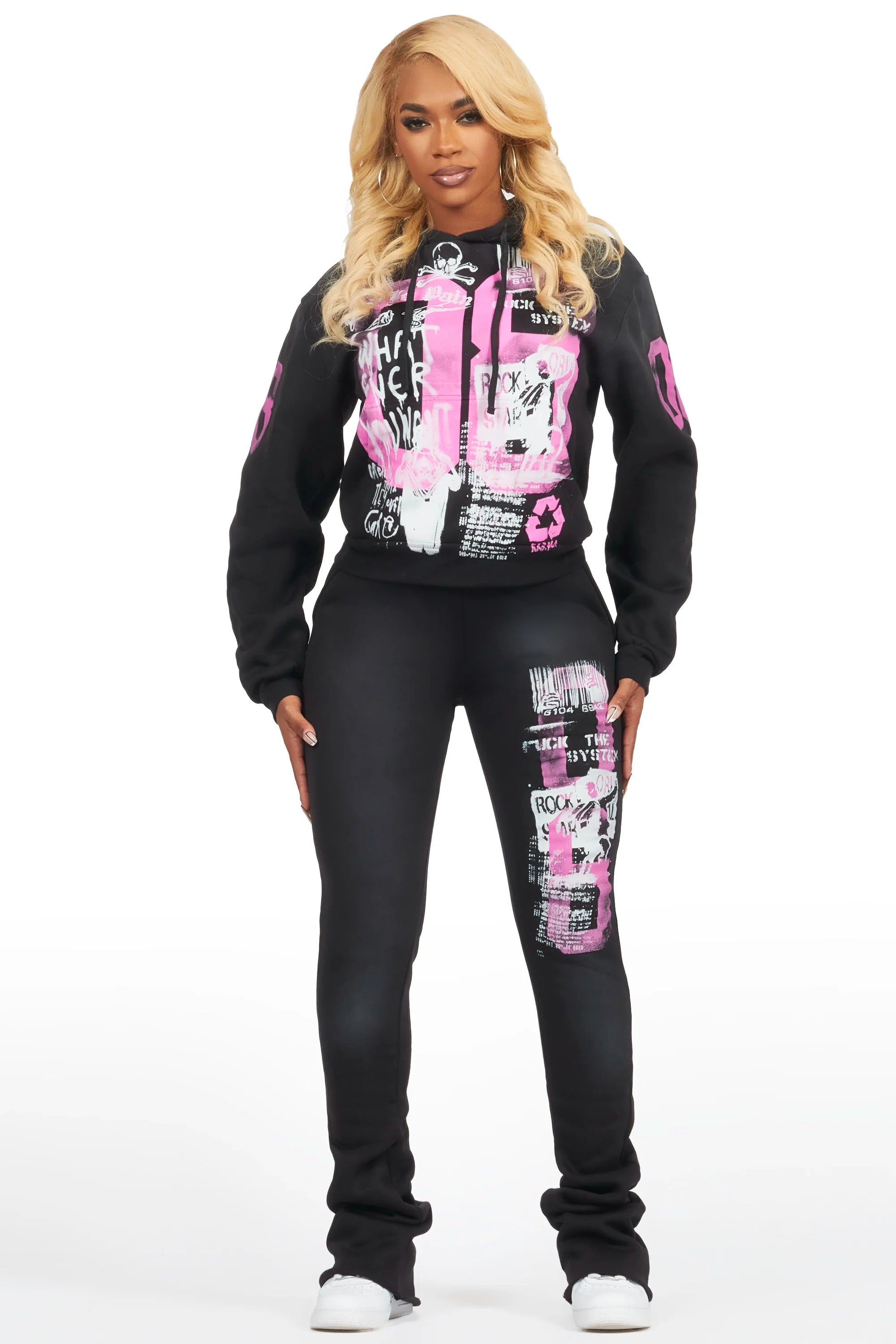 Arleasha Black Super Stacked Trackset