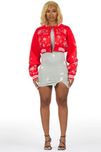 Lajuna Heather Grey Mini Dress