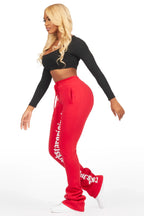 Blakely Red Super Stacked Pant