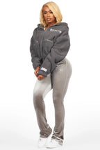 Lonia Grey Sherpa Jacket