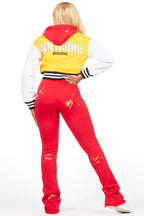 Krizia Gold Varsity Jacket