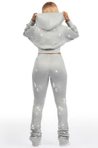 Maxine Heather Grey Tricot Stacked Trackset