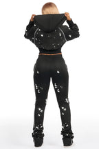 Maxine Black Tricot Stacked Trackset