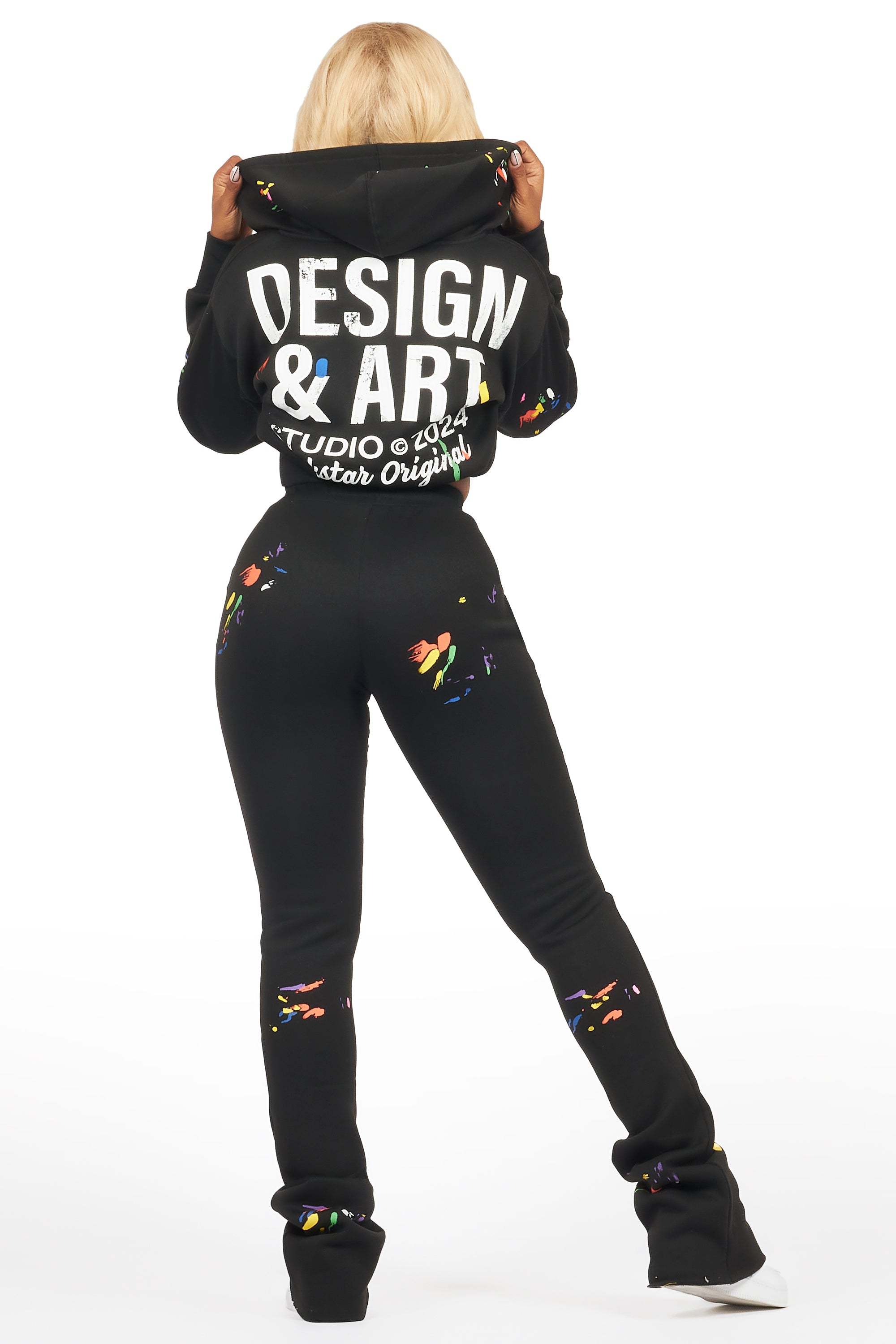 Kristiane Black Crop Super Stacked Trackset