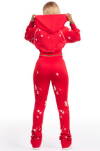 Maxine Red Tricot Stacked Trackset