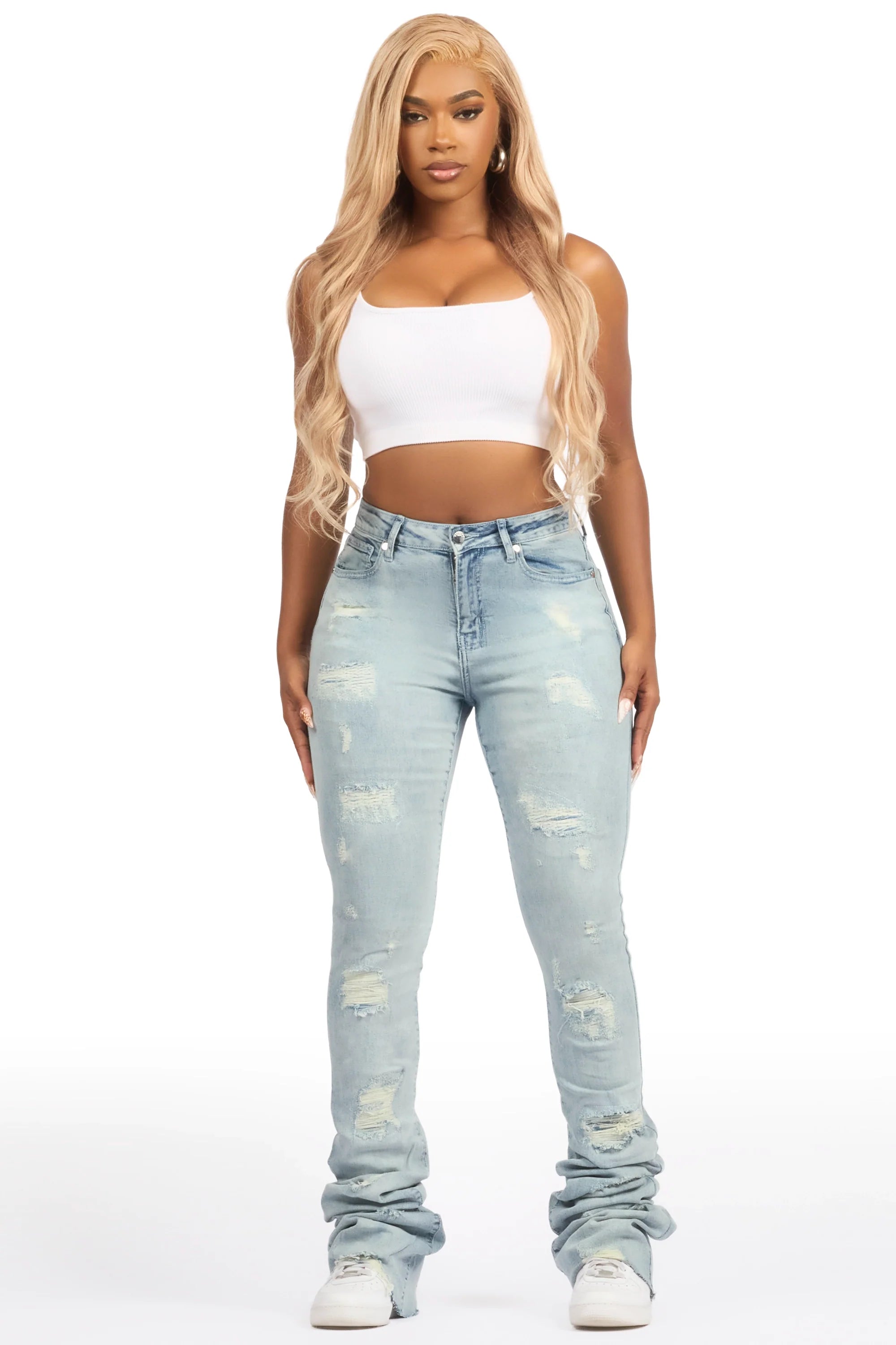 Remy Light Wash Super Stacked Jean