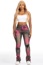 Ashanta Black Wash Super Stacked Jean