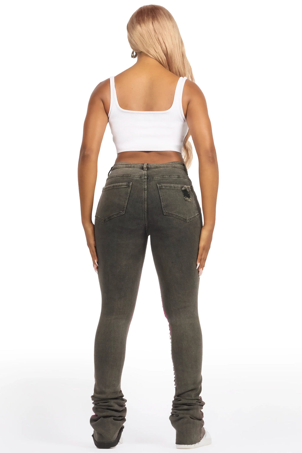 Ashanta Black Wash Super Stacked Jean