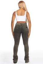 Ashanta Black Wash Super Stacked Jean