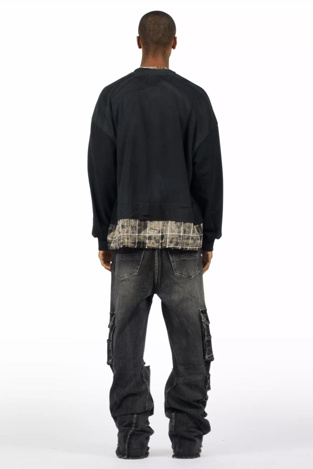 Keylor Washed Black Baggy Fit Jean