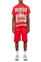 Racing Grung Red/Black T-Shirt Cargo Shorts Set