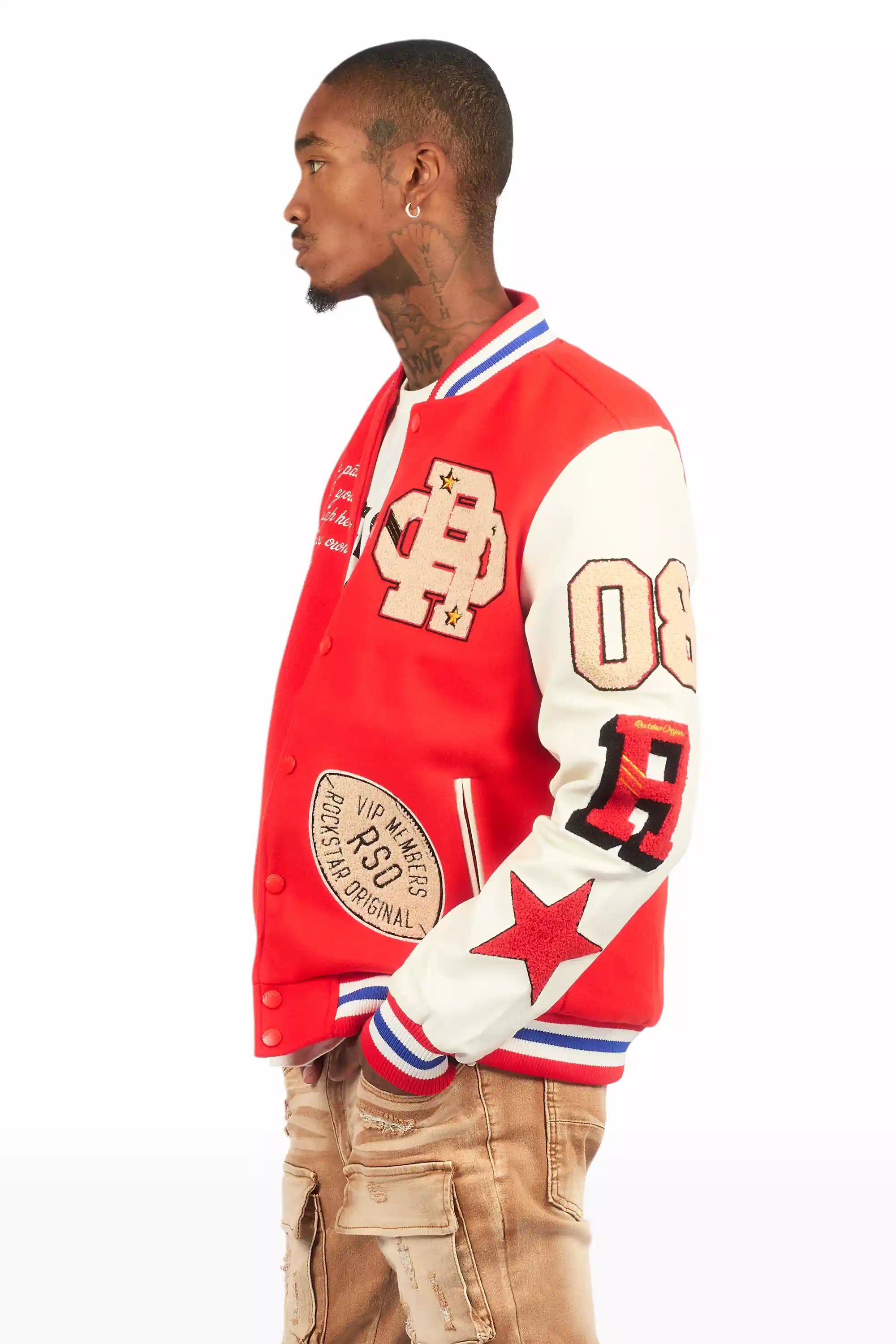 Balser Orange Varsity Jacket