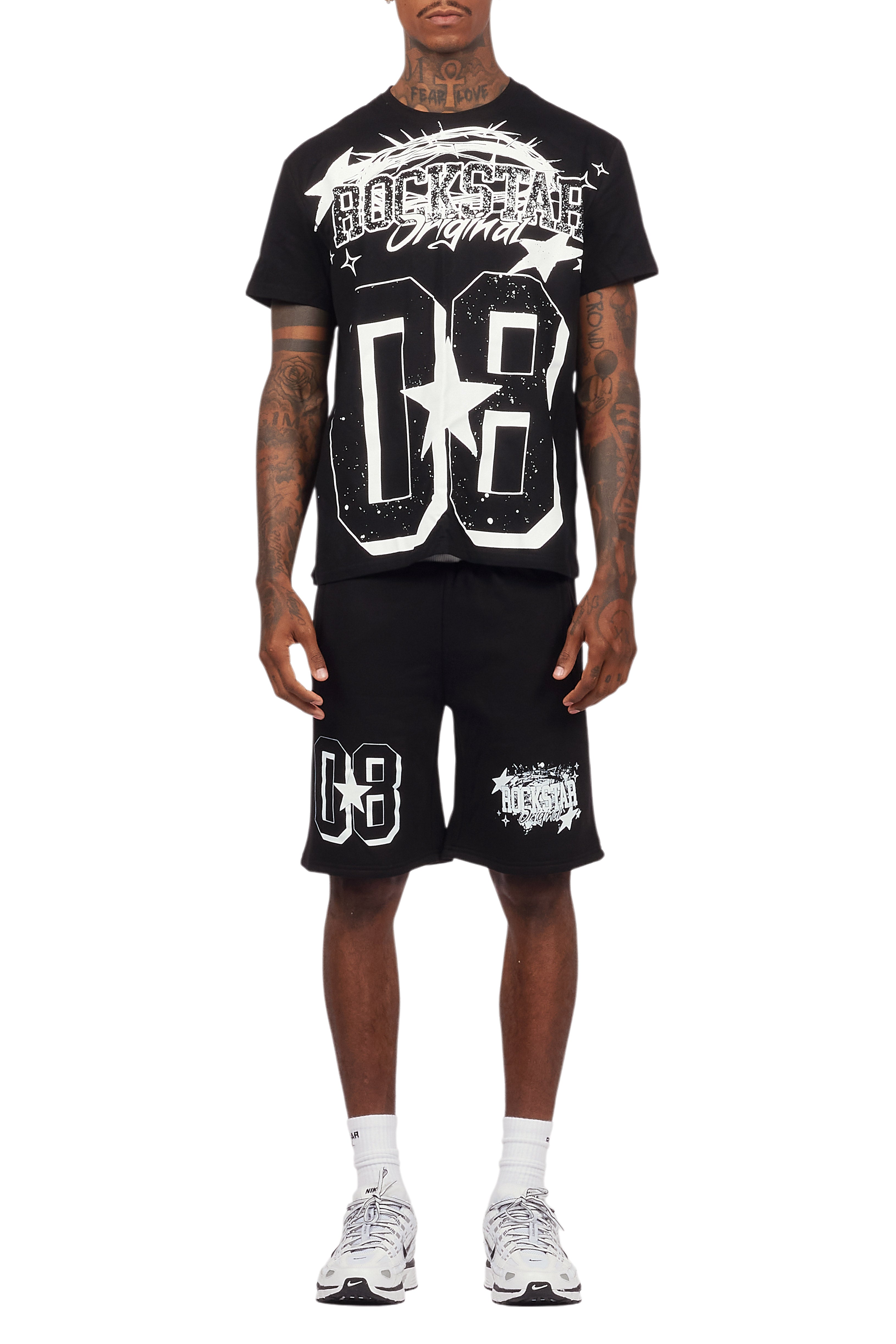 Allstar Black/White T-Shirt Short Set