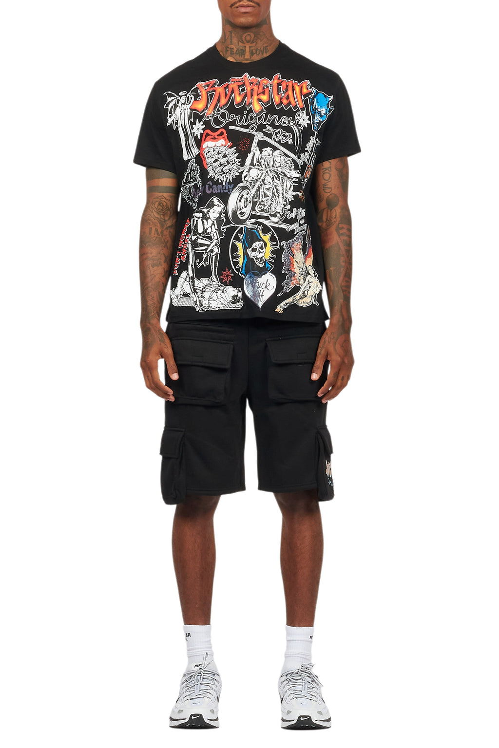 Shoota Black/Red Short Set