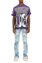 Alim Purple Oversized Graphic T-Shirt