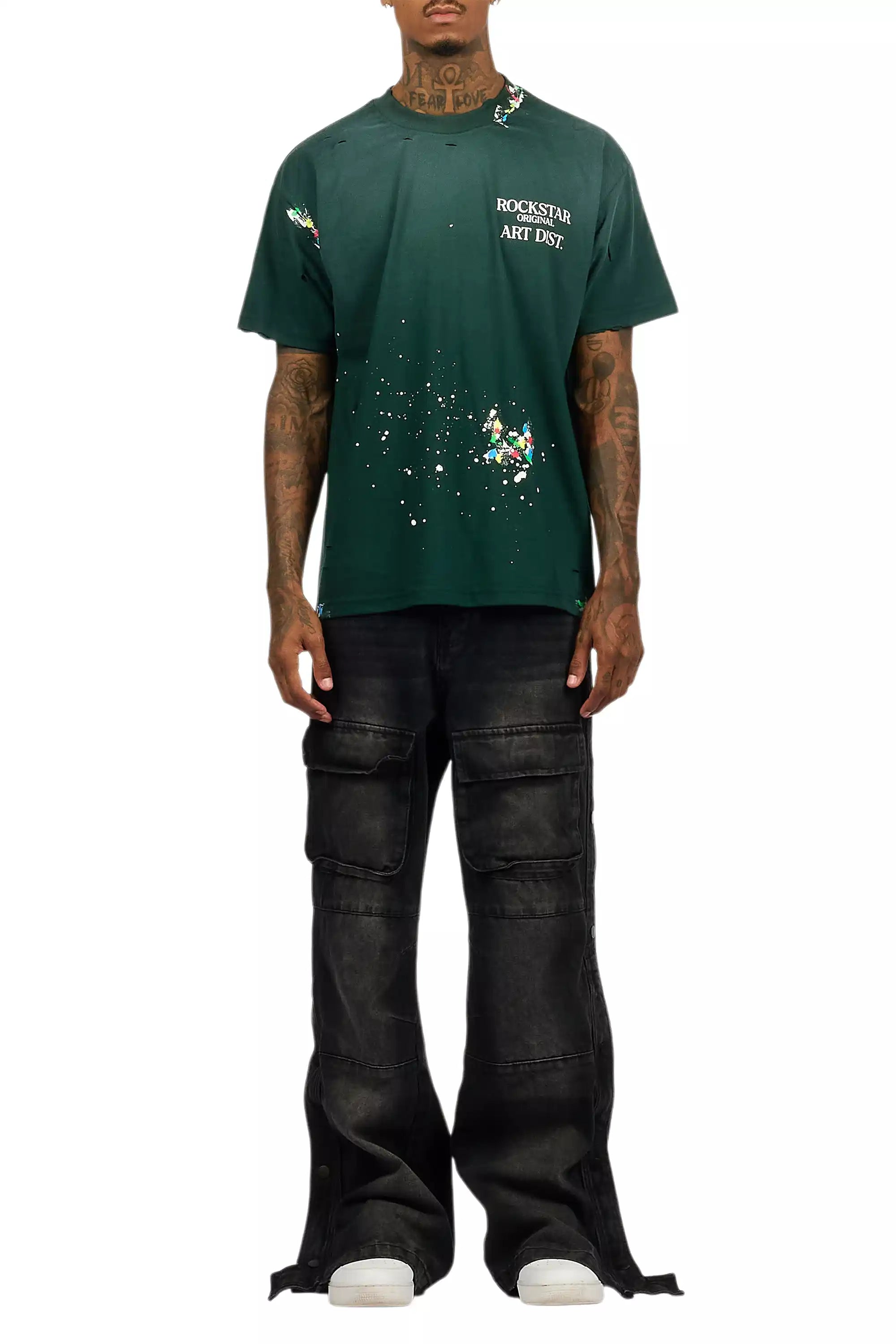 Palmer 2.0 Dark Green Oversized Graphic T-Shirt