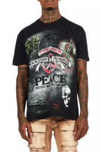 Saeko Black/Multi Oversized Graphic T-Shirt