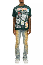 Shoota Dark Green/White Oversized Graphic T-Shirt