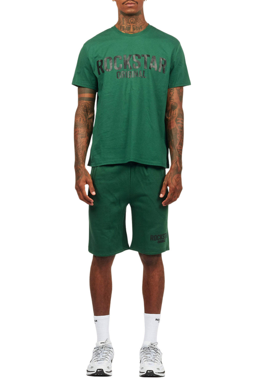 Sana Green/Black Short Set