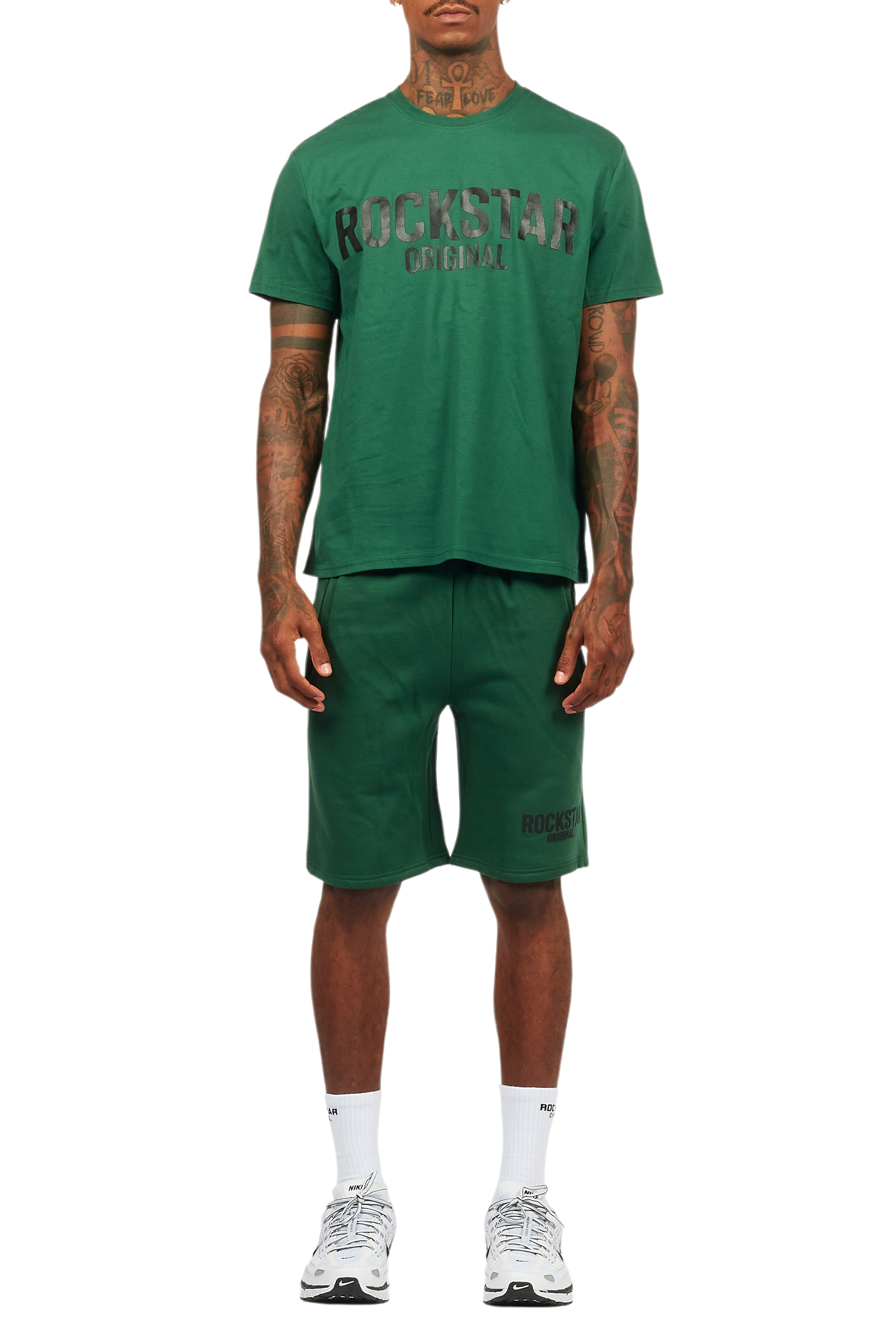 Sana Green/Black Short Set