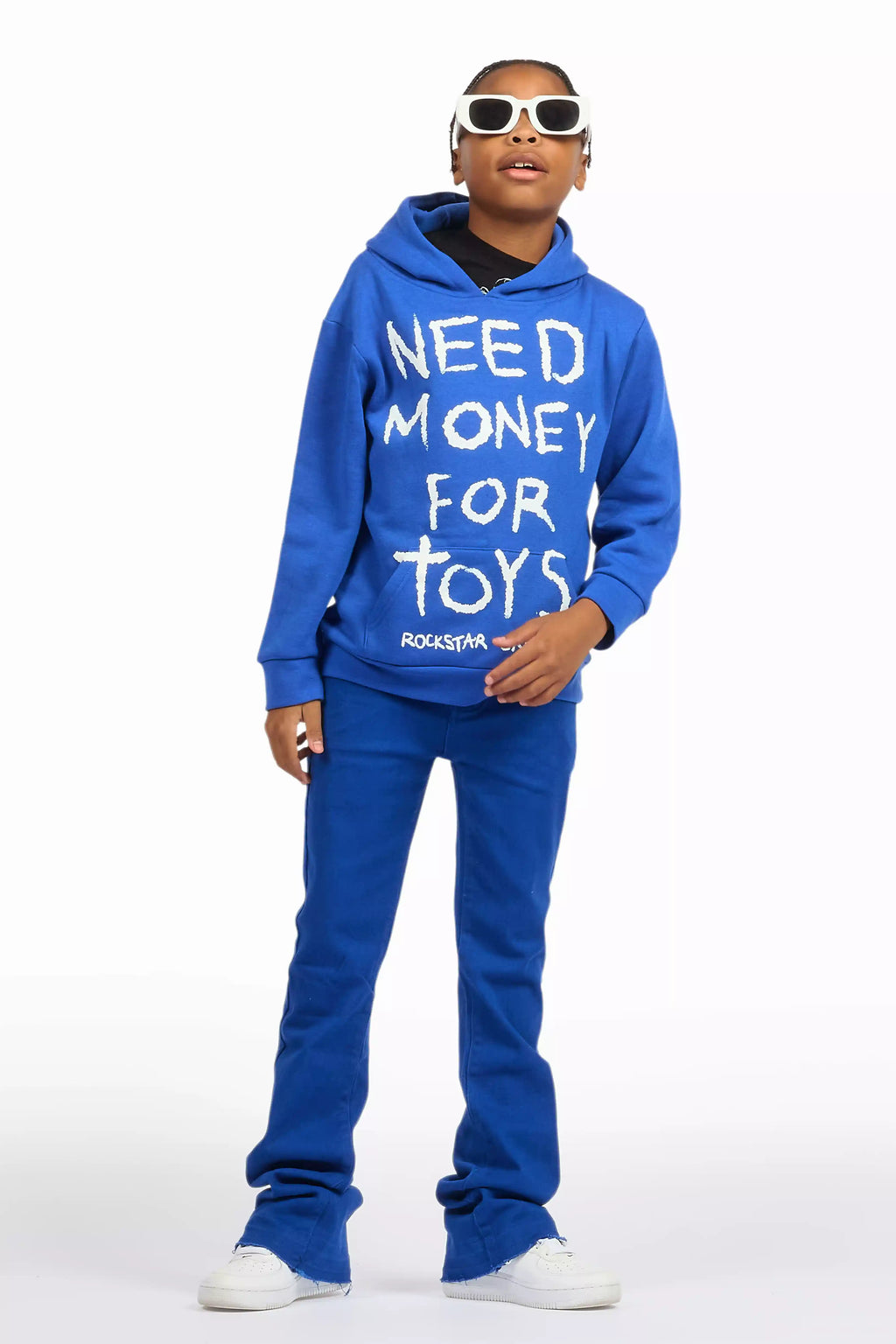 Boys Dag Royal Blue Stacked Flare Jean