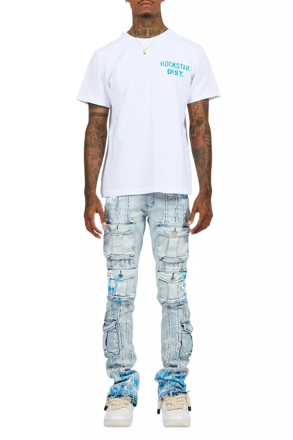 Lake White/Aqua Graphic T-Shirt