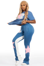 Kaliyah Navy T-Shirt Trackset