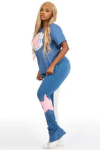 Kaliyah Navy T-Shirt Trackset