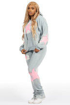 Kaliyah Heather Grey Super Stacked Trackset